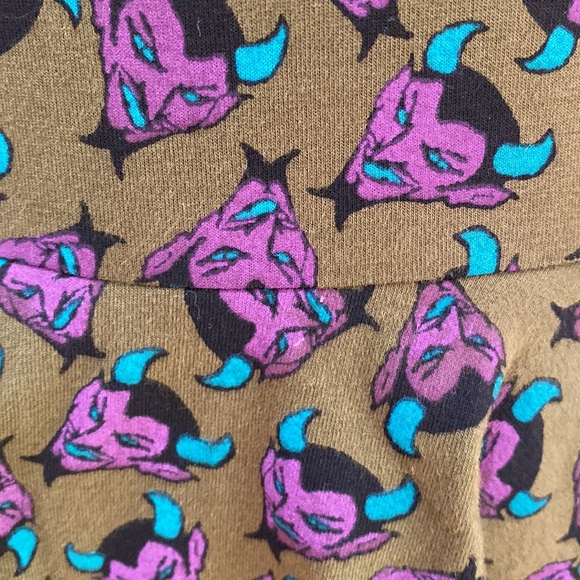 Vintage Y2K 💚💜 Betsey Johnson Devil Print Cotton-Lycra Dress, NWOT, Size Small - Picture 8 of 8